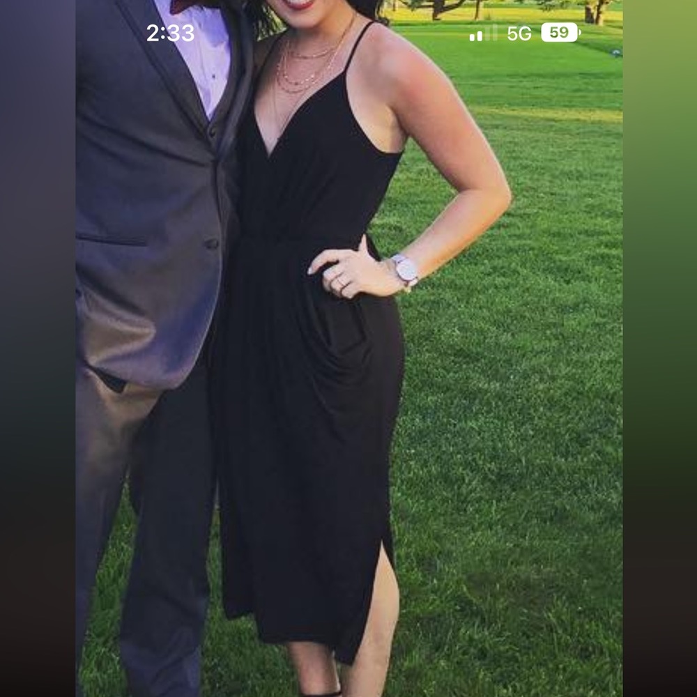 BCBG black formal dress